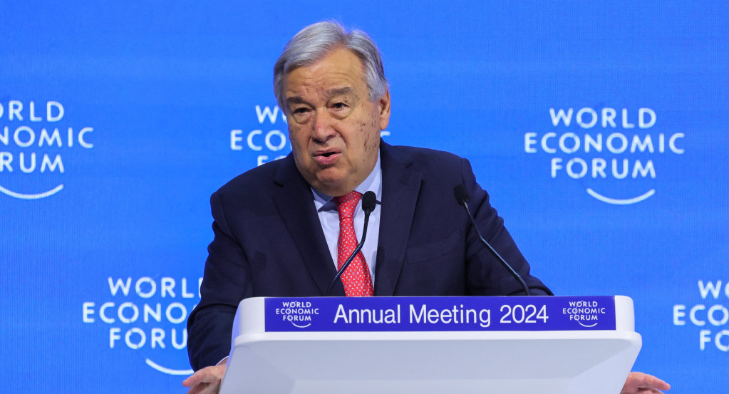 António Guterres, Foro de Davos. Foto: Reuters.