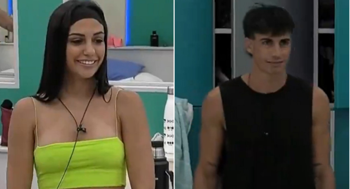 Rosina y Alan de Gran Hermano. Fotos: captura Telefe.