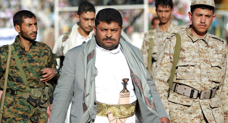 Abdelmalek al Huti, líder de los hutíes. Foto: Reuters.