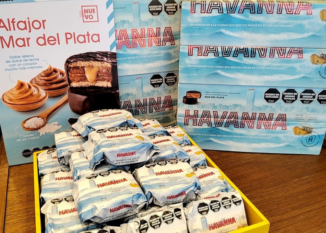 Nuevos alfajores Havanna. Foto: X @barondelmerval.
