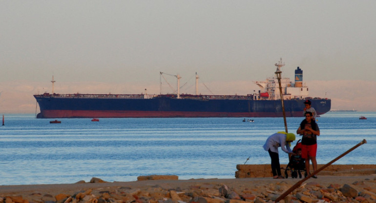 Buque en el mar Rojo. Foto: Reuters.