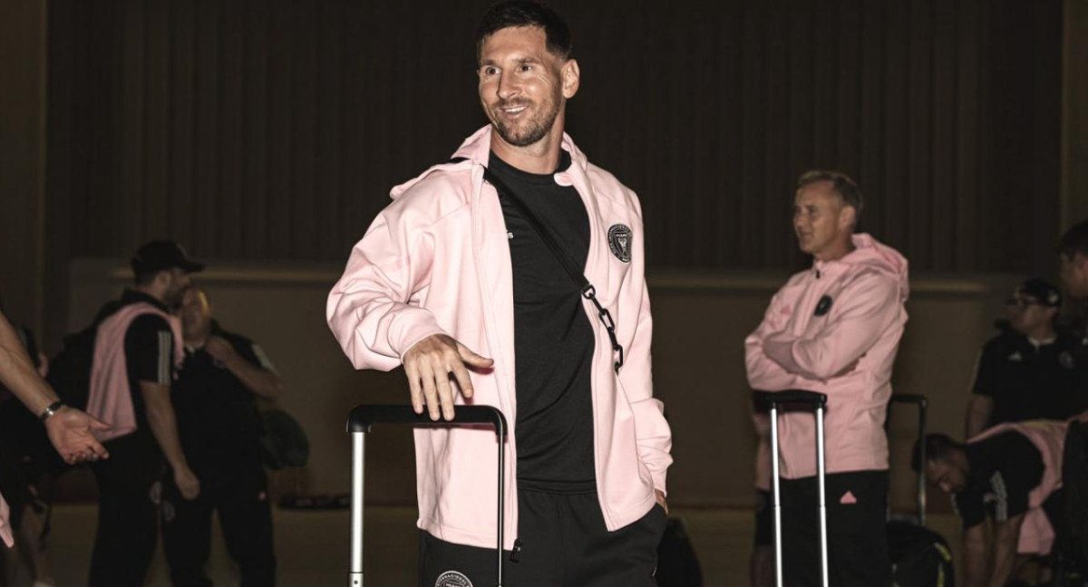 Lionel Messi en El Salvador. Foto: @InterMiamiCF.