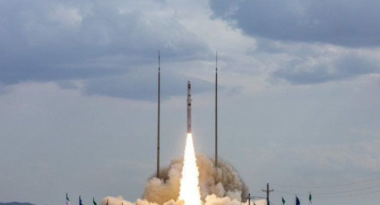 Satélite iraní lanzado en medio del conflicto en Medio Oriente. Foto: X.