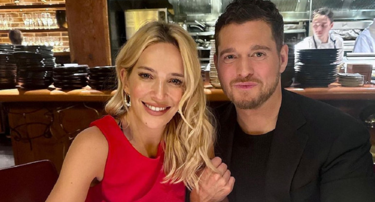 Luisana Lopilato y Michael Bublé. Foto: Instagram @michaelbuble