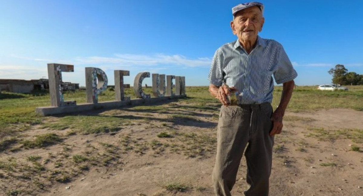 Pablo Novak, el último habitante de Villa Epecuén. Foto:NA