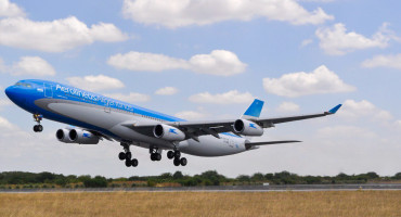 Avión de Aerolíneas Argentinas. Foto: NA.