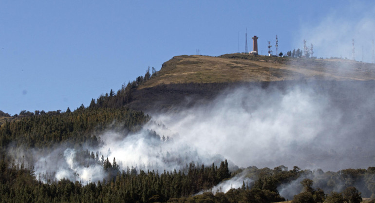 Incendios forestales en Colombia. Foto: EFE