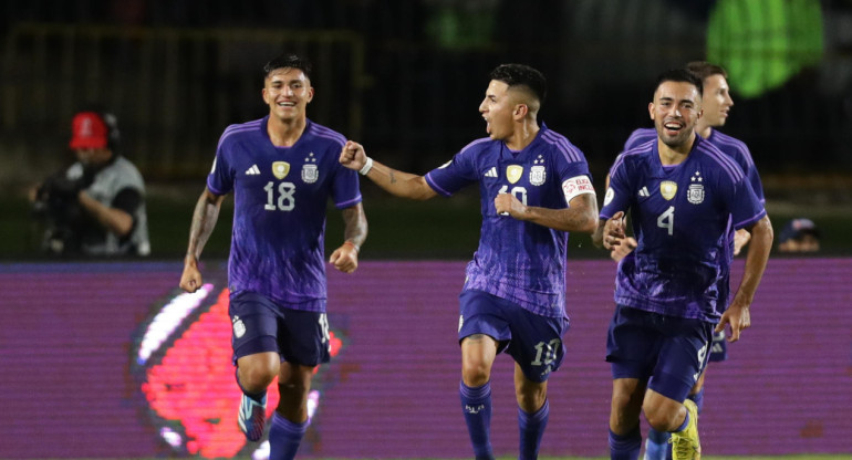 Argentina vs Perú, Preolímpico Sub 23. Foto: EFE