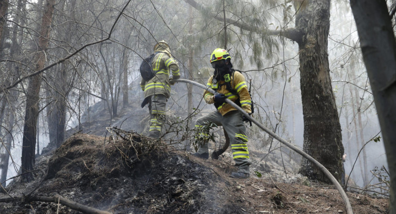 Incendios en Bogotá. Foto: EFE