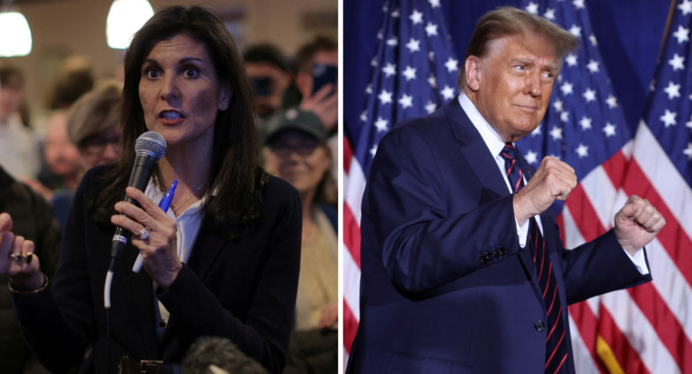 Nikki Haley Y Donald Trump, EEUU. Foto: EFE