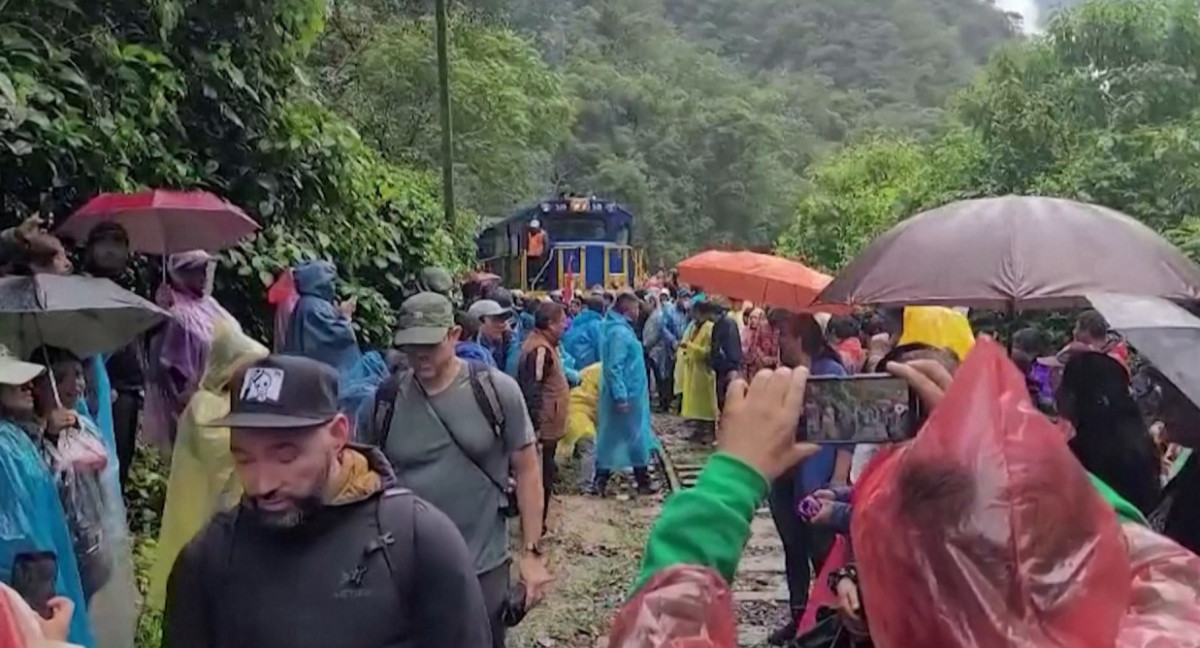 Protestas en Machu Picchu. Foto: Reuters