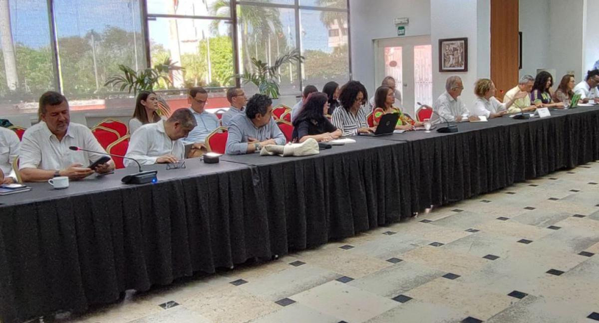 El Gobierno colombiano y el ELN trabajan en el cese al fuego.  Foto: X @DelegacionEln