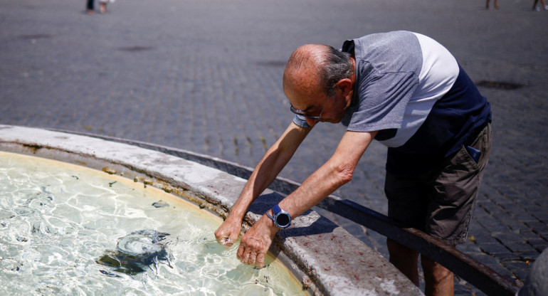 Ola de calor en Italia. Foto: Reuters