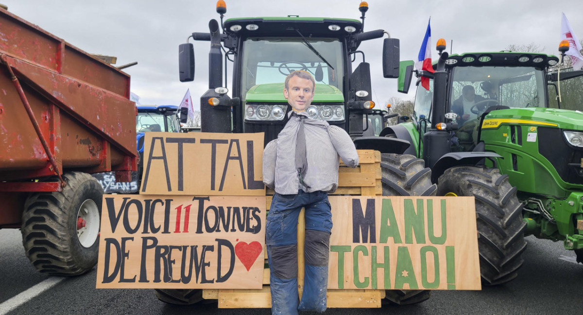 Protestas en Francia contra el Gobierno. Foto: EFE