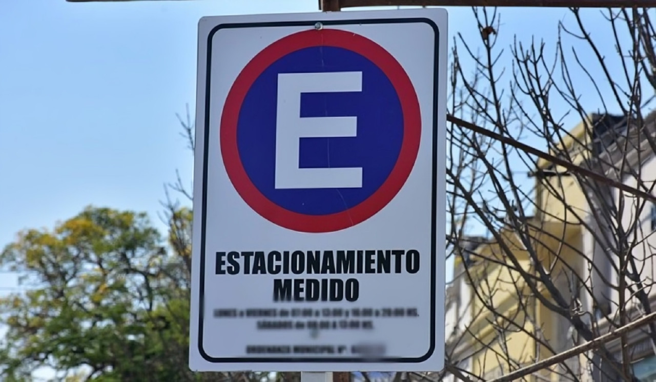 Estacionamiento medido. Foto: Archivo.