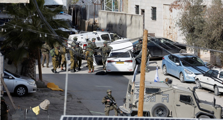 Tropas israelíes en Cisjordania. Foto: Reuters.