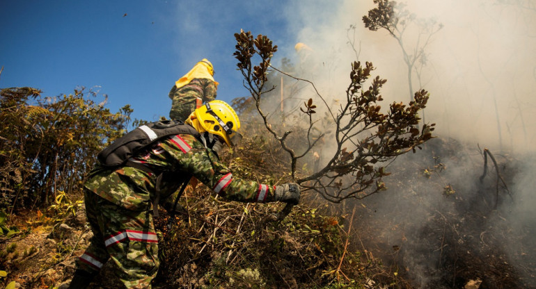 Incendios en Colombia. Foto: Reuters.