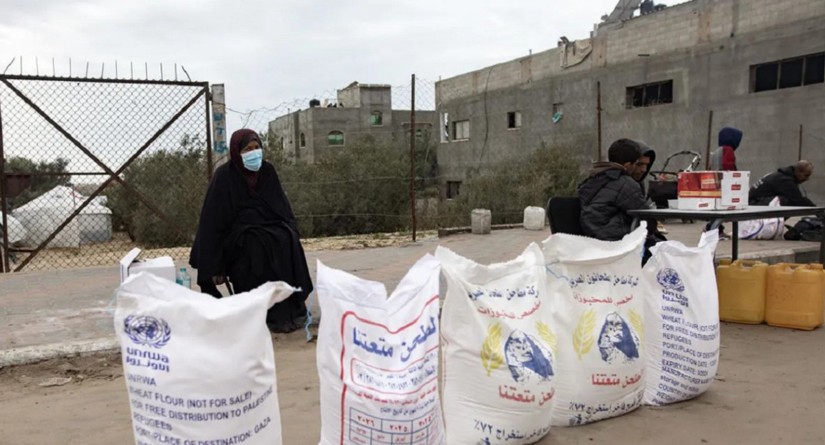 Refugiados de Naciones Unidas para los refugiados palestinos (UNRWA). Foto: EFE