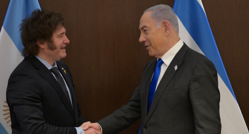 Javier Milei se reunió con Benjamín Netanyahu Foto: X @netanyahu