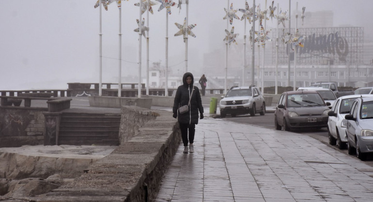 Lluvias en Mar del Plata. Foto: NA.