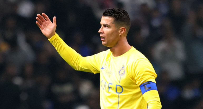 Cristiano Ronaldo se mostró fastidioso durante el partido. Foto: Reuters