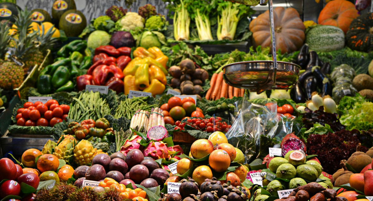 Frutas y verduras. Foto: Unsplash.