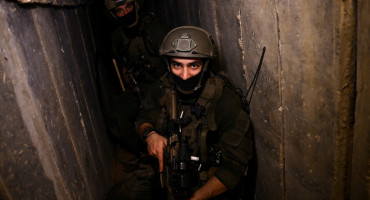 Ejército de Israel en túneles de Gaza. Foto: Reuters.