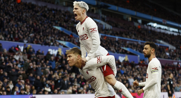 Aston Villa vs Manchester United. Foto: Reuters