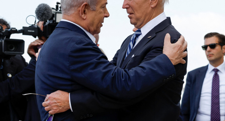 Joe Biden y Benjamín Netanyahu. Foto: NA