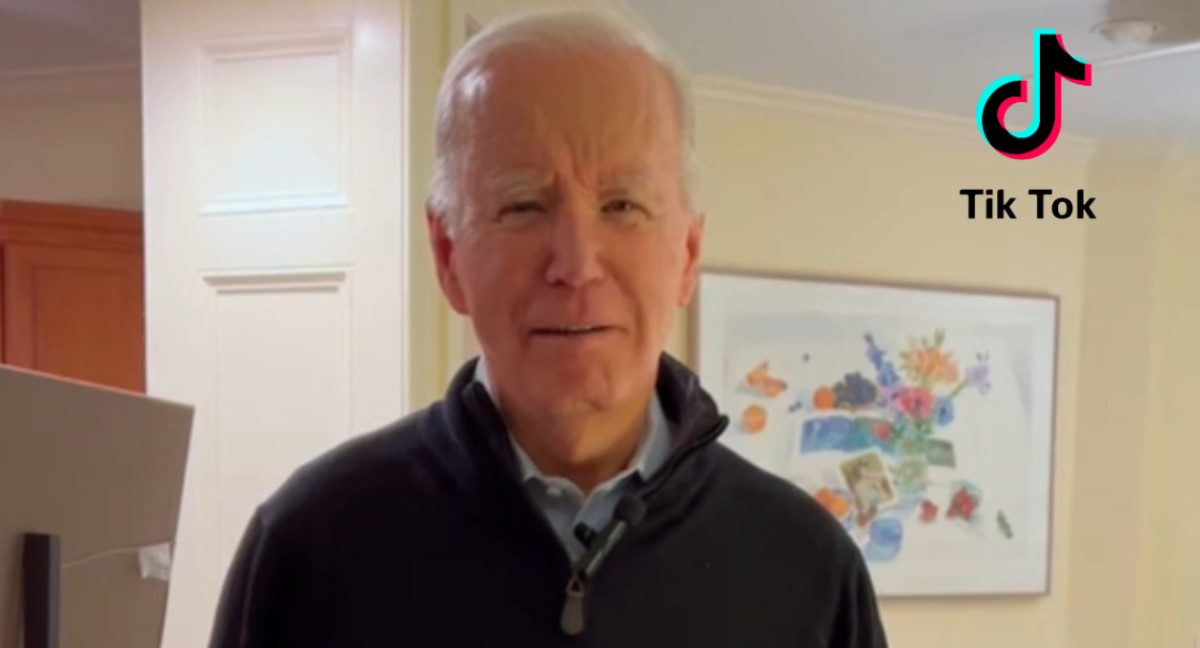 Biden TikTok. Captura: @bidenhq