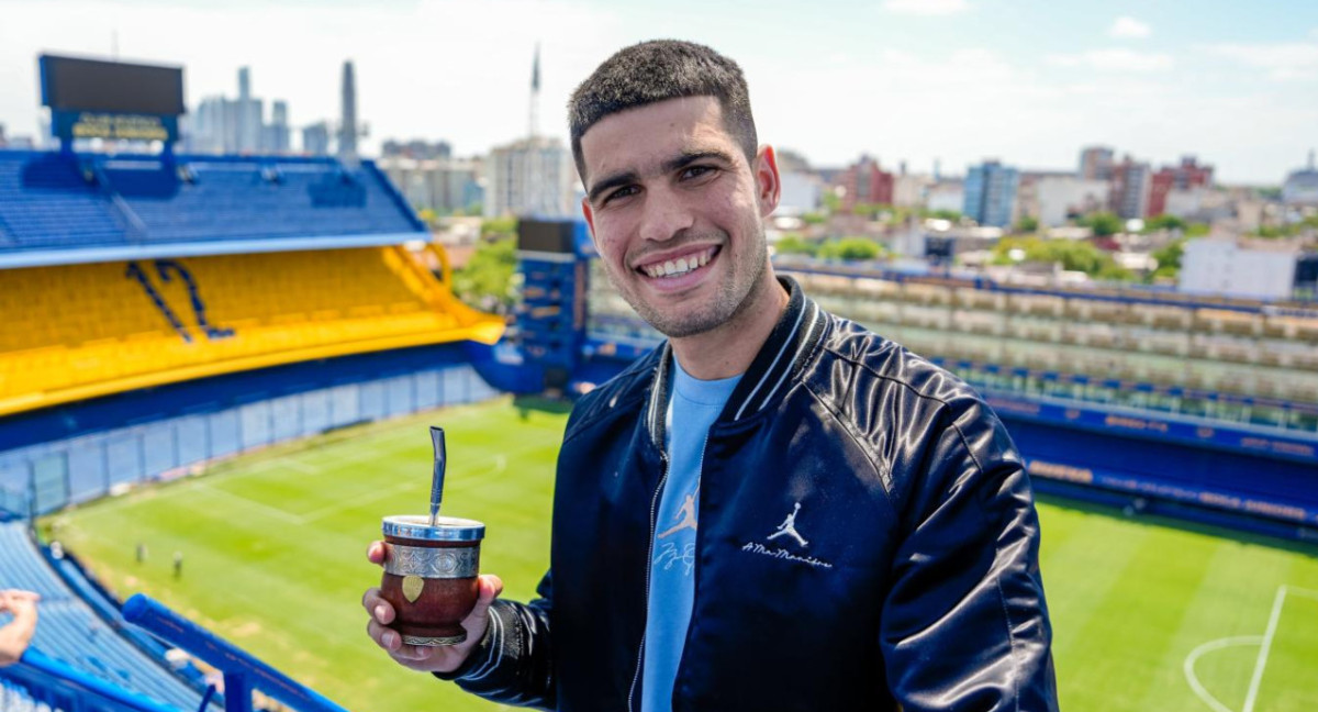 Carlos Alcaraz en La Bombonera.