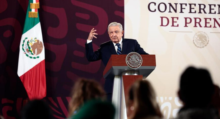 AMLO, conferencia matutina. Foto Efe