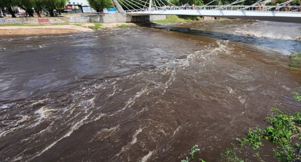 Río en Carlos Paz. Foto: redes sociales