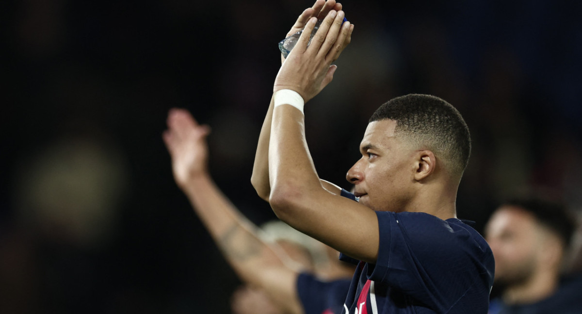 Kylian Mbappe en el PSG. Foto: REUTERS.