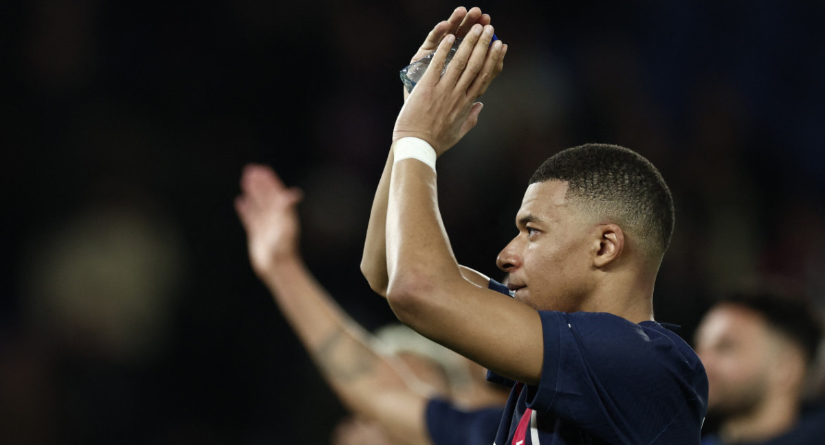 Kylian Mbappe en el PSG. Foto: REUTERS.