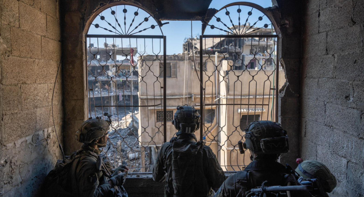 Ejército de Israel en Jan Yunis. Foto: EFE.