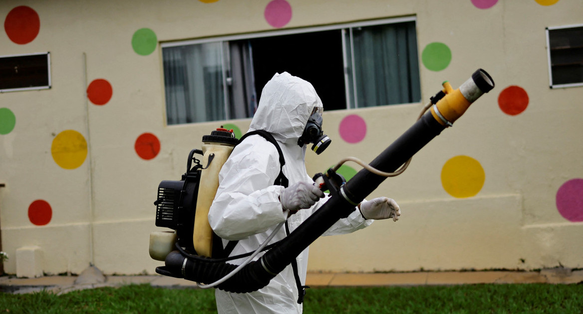 Fumigación. Foto: Reuters.