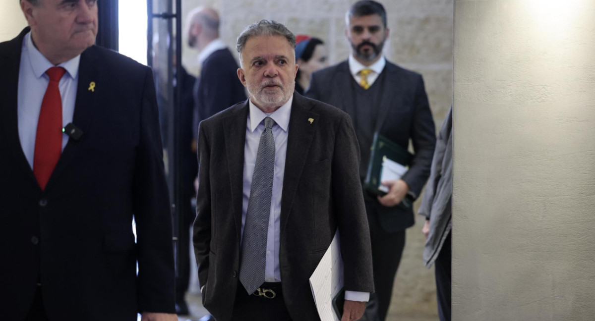 Frederico Meyer, embajador de Brasil en Tel Aviv, junto a Israel Katz. Foto: EFE.