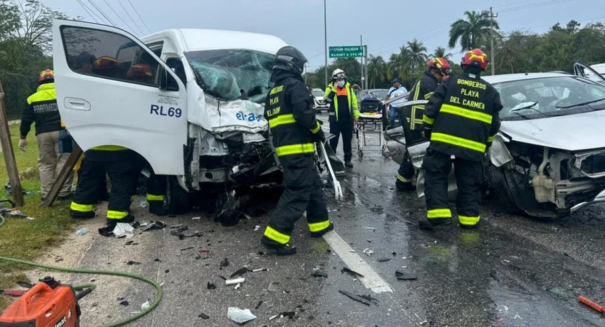 Accidente fatal en Playa del Carmen se cobró la vida de cinco argentinos. Foto NA.