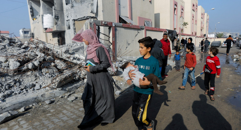 Ataques israelíes en la Franja de Gaza. Foto: Reuters.