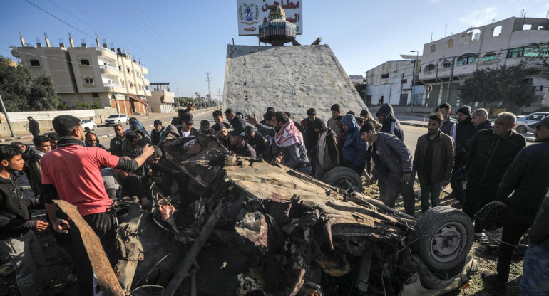 Ataques israelíes en la Franja de Gaza. Foto: EFE.