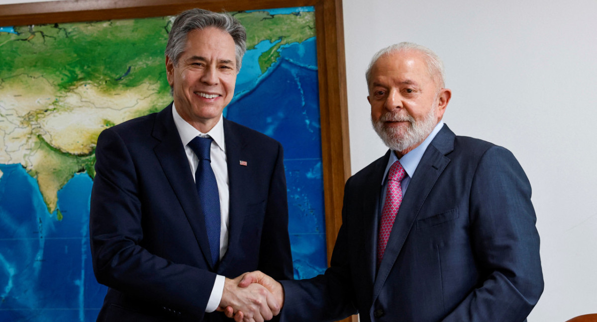 Antony Blinken y Lula da Silva. Foto: Reuters.