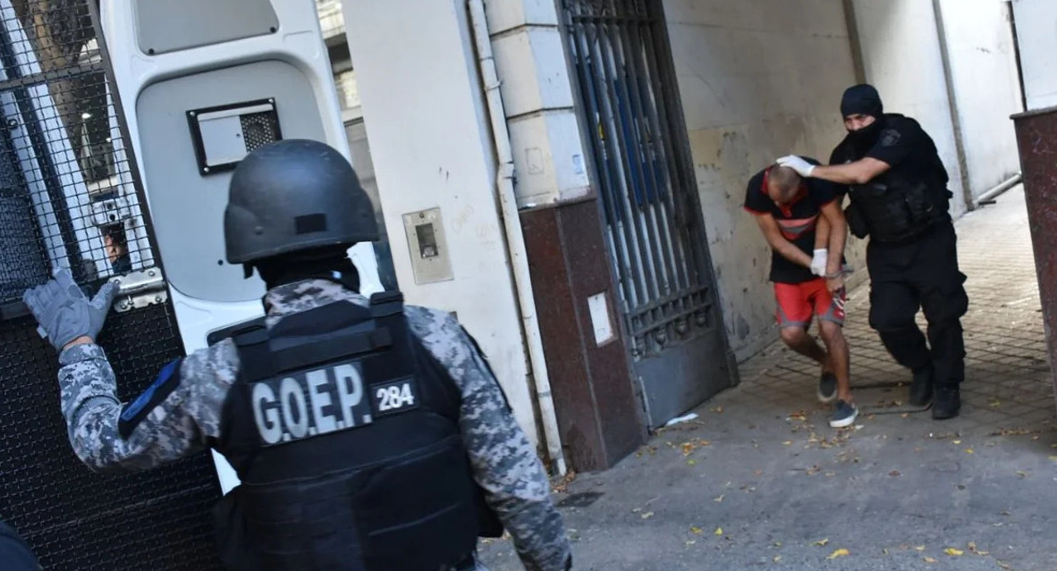 Traslado de presos en Rosario. Foto: gobierno de Santa Fe