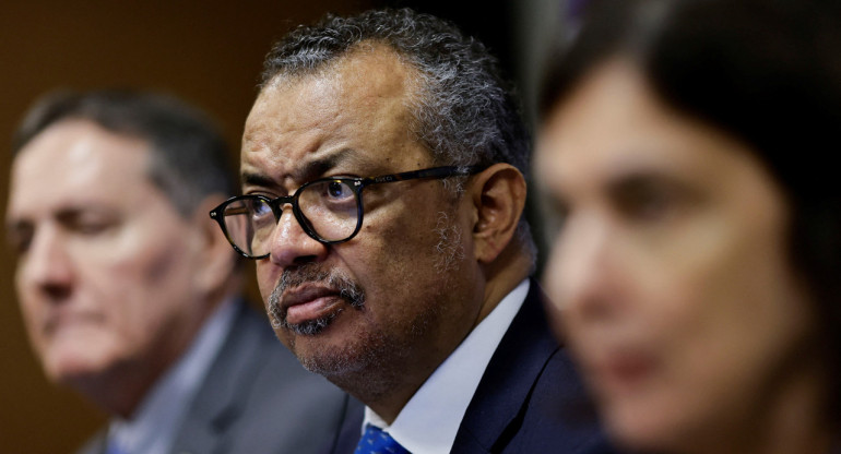 Tedros Adhanom Ghebreyesus, jefe de la OMS. Foto: REUTERS.