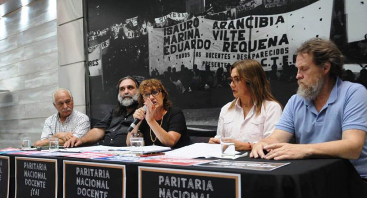 Encuentro de gremio docente CTERA. Foto: NA.