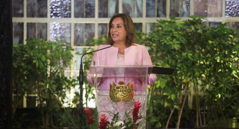 Dina Boluarte, presidenta de Perú. Foto: Reuters.