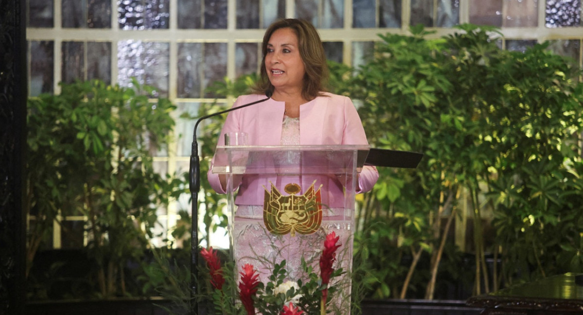 Dina Boluarte, presidenta de Perú. Foto: Reuters.