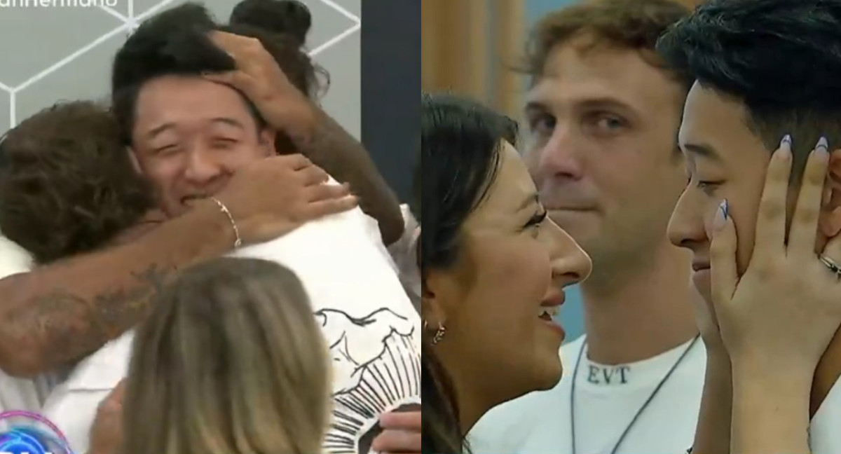 La noche soñada de Martín Ku en Gran Hermano. Fotos: Captura.