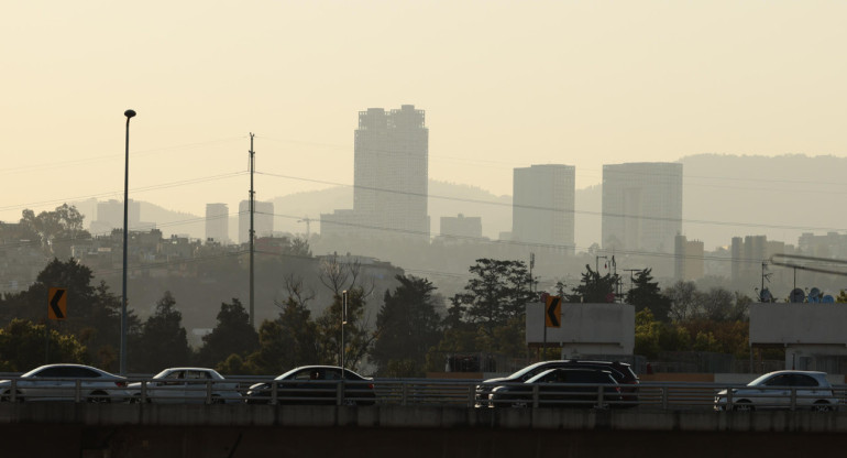 Contaminación del aire en México. Foto: EFE.