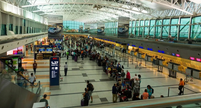 Aeropuerto de Ezeiza. Foto: Télam